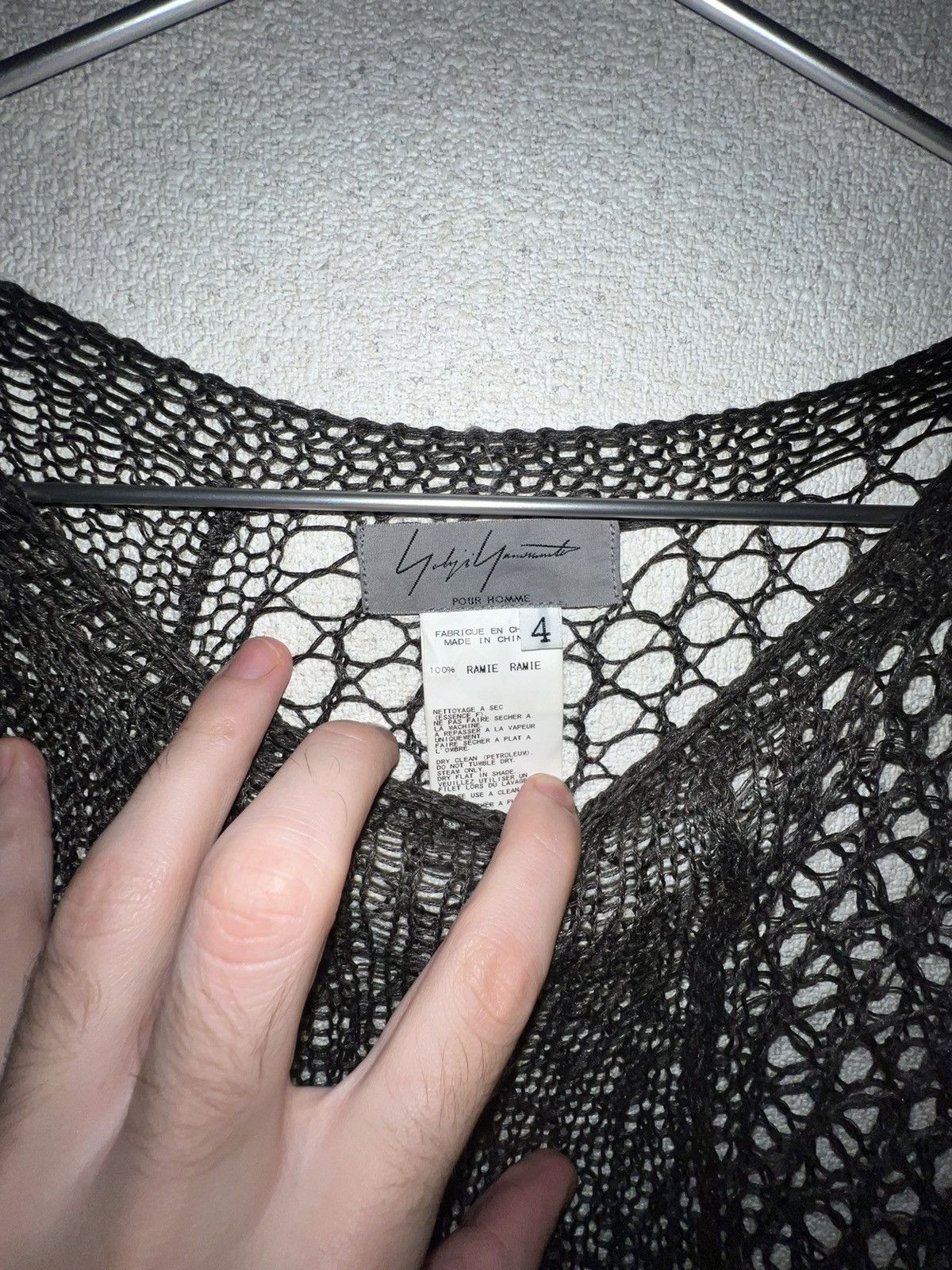 Yohji Yamamoto Yohji Yamamoto Fishnet Longsleeve SS2010 Size US L / EU 52-54 / 3 - 5 Thumbnail