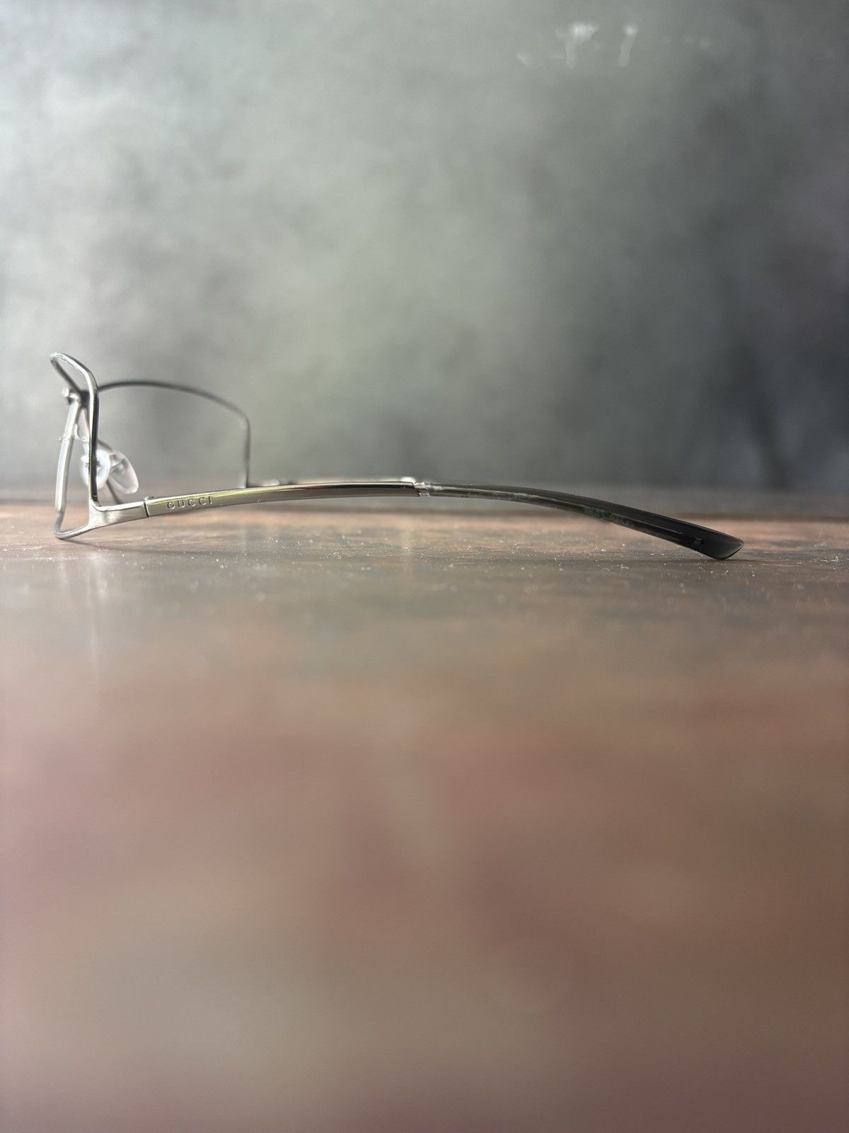 Gucci Vintage Gucci Frames 2000s Metal Shield GG 1709/S Tom Ford Size ONE SIZE - 10 Thumbnail