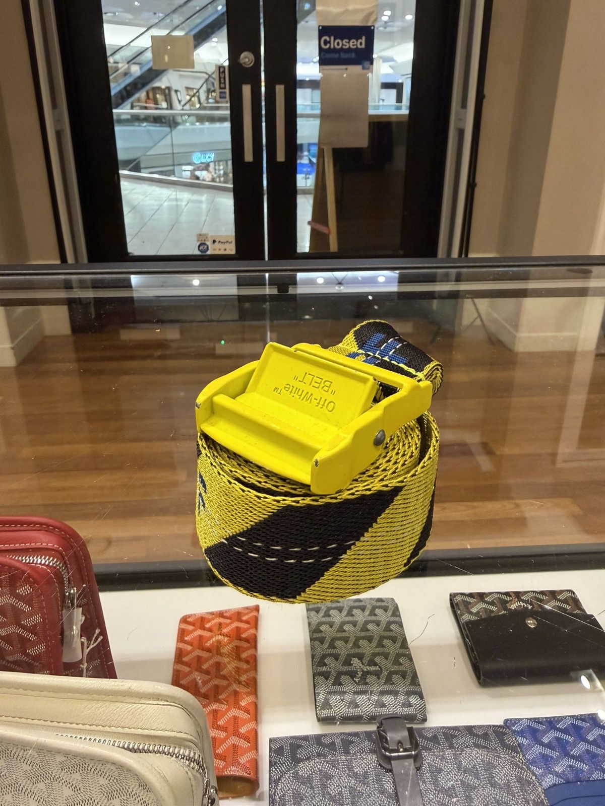 Off-White Off-White Classic Yellow Industrial Belt Size ONE SIZE - 1 Thumbnail