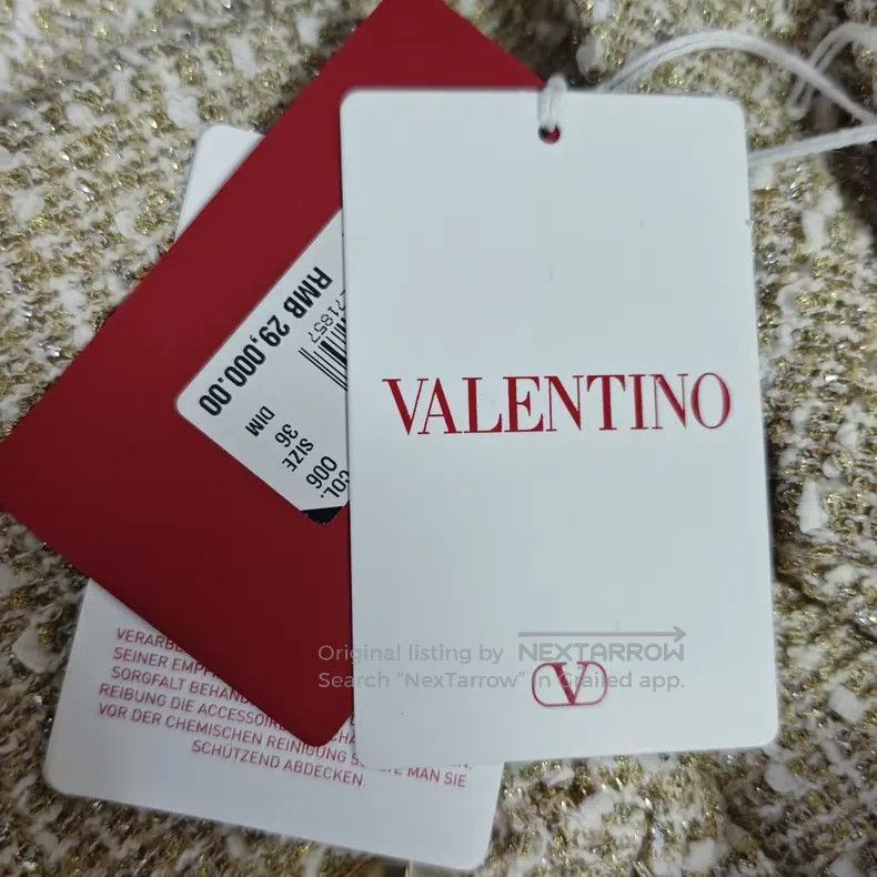 Valentino Valentino Gold thread knitted dress Size S / US 4 / IT 40 - 6 Thumbnail
