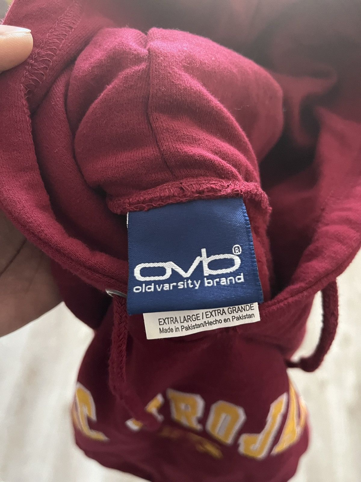 Vintage Vintage USC Trojans Burgundy Hoodie Size US XL / EU 56 / 4 - 2 Thumbnail