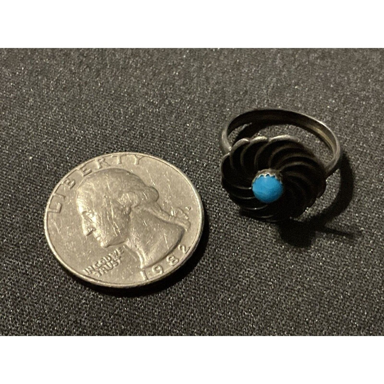 Other 925 Turquoise Signed CB Size 6 Size ONE SIZE - 3 Thumbnail