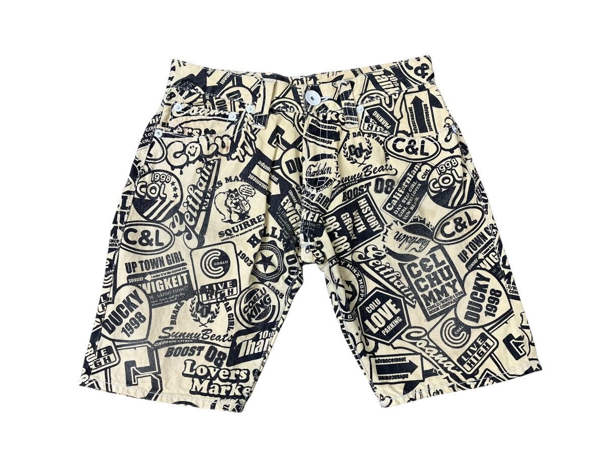 Japanese Brand Vintage CO & LU Short Full Print Size US 32 / EU 48 - 1 Thumbnail