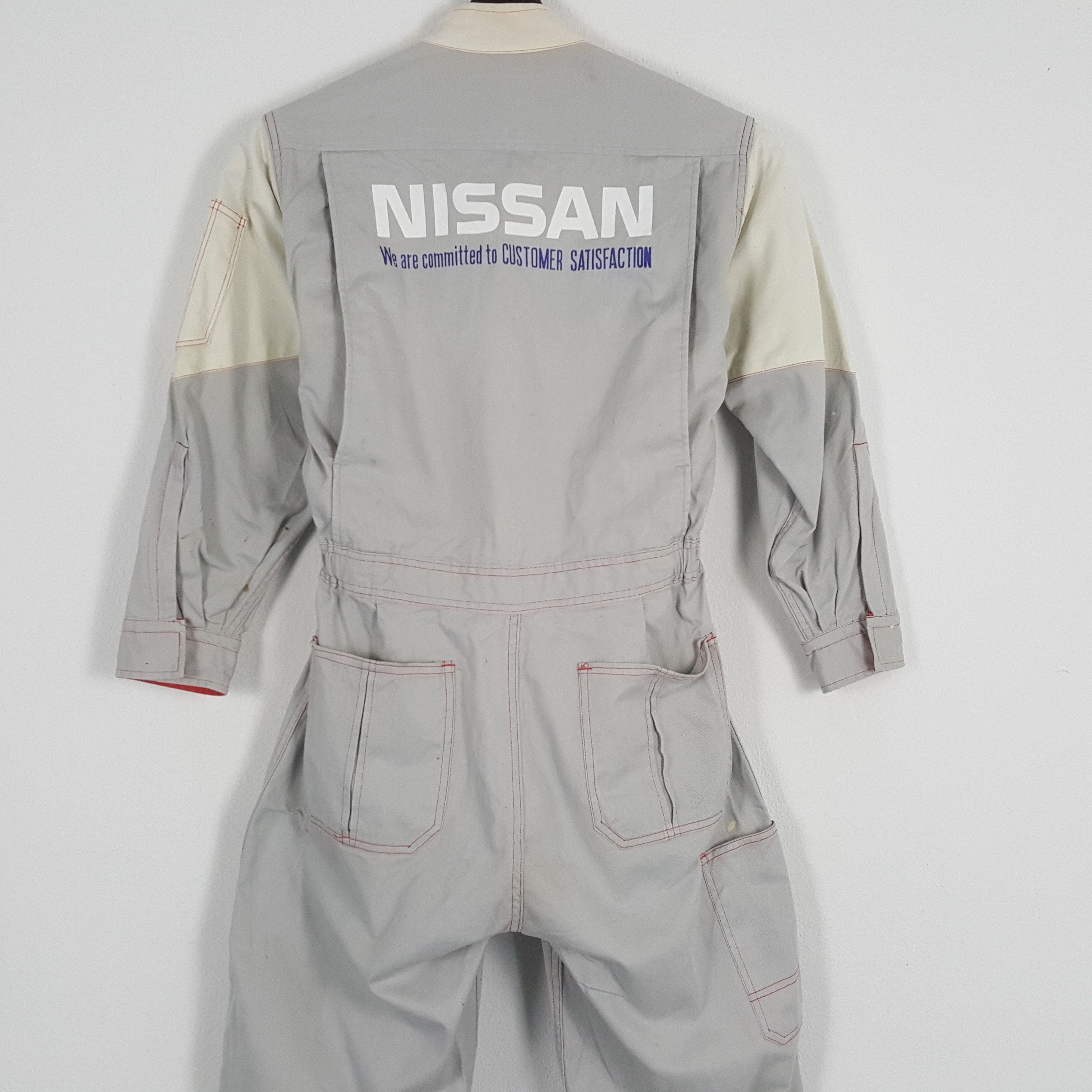 Vintage NISSAN Japanese Motorsports Workwear Coverall Jacket Size US M / EU 48-50 / 2 - 2 Thumbnail