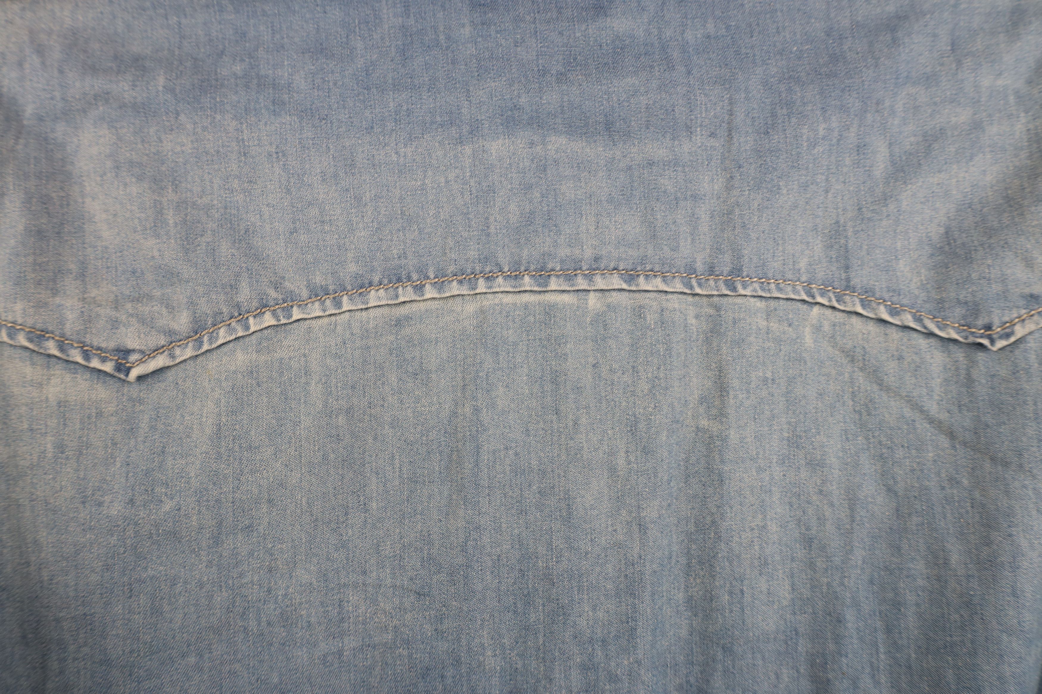 Lucky Brand Vintage Lucky Brand Western Rodeo Denim Snap Button Shirt Size US L / EU 52-54 / 3 - 13 Thumbnail