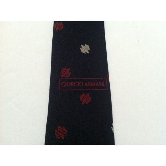 Armani Collezioni ARMANI COLLEZIONI MEN'S NEW NAVY 100%SILK TIEWIDTH: 3 3/4" Size ONE SIZE - 14 Thumbnail