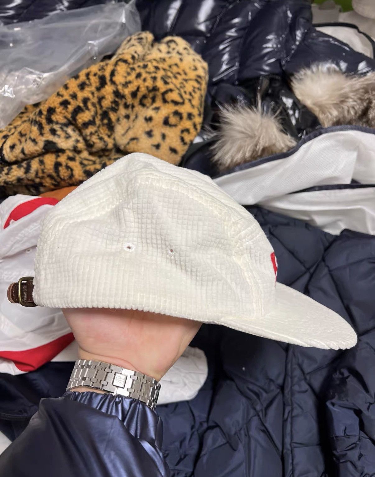 Supreme Supreme FW17 Waffle Corduroy Camp Cap J42 Size ONE SIZE - 2 Thumbnail