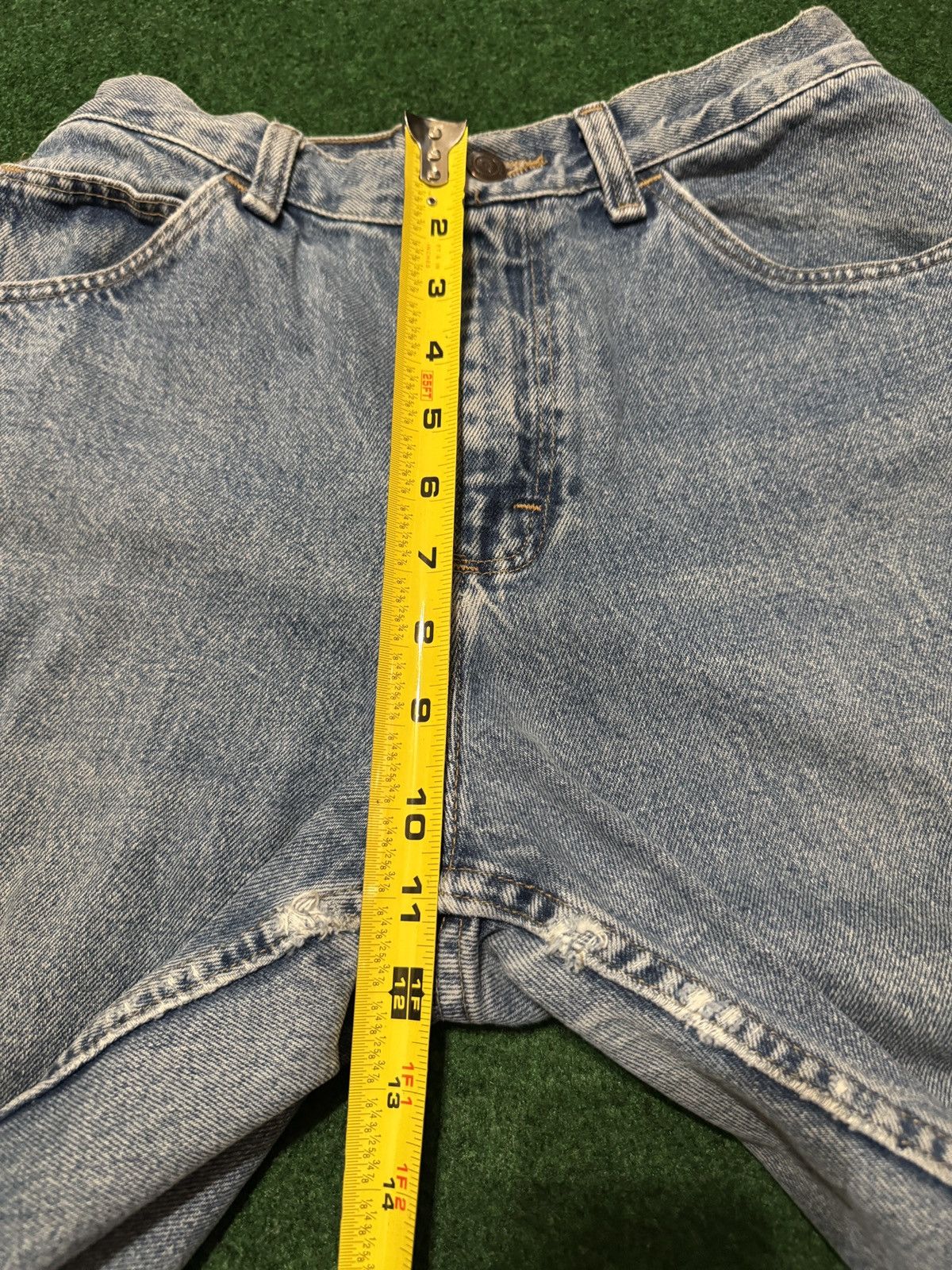 Vintage 90s Jorts Relaxed Grunge Cutoff High Waisted Denim Shorts Size 28" / US 6 / IT 42 - 9 Thumbnail