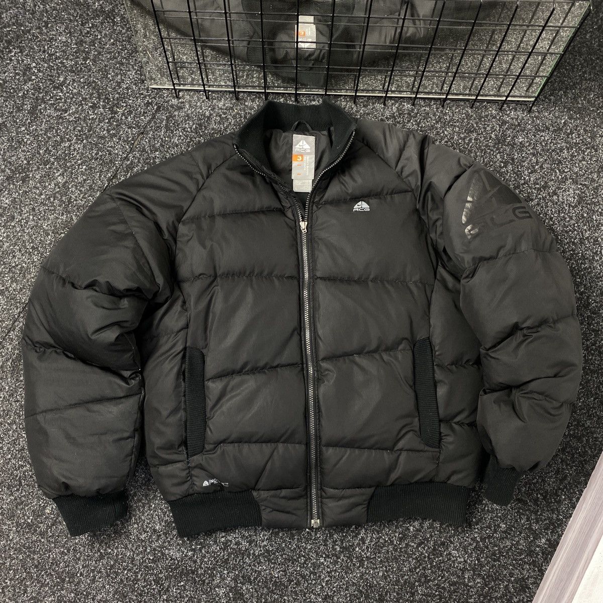 Pre-owned Nike X Nike Acg Vintage Nike Acg Puffer Jacket Boxy Fit In Black