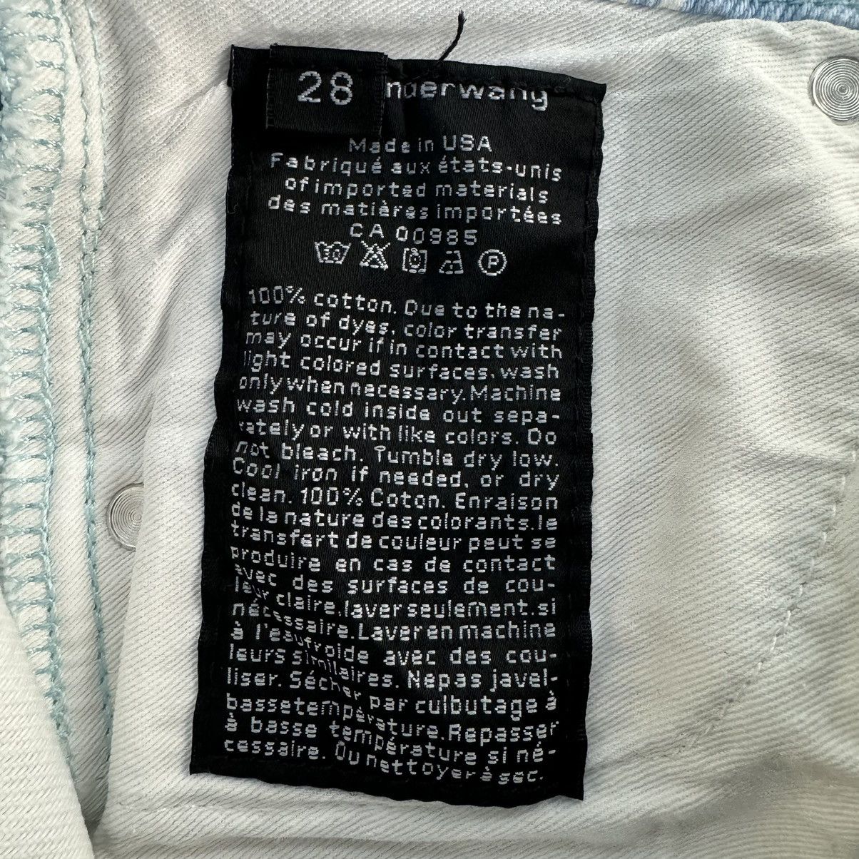 Alexander Wang Alexander Wang Printed Denim Size US 28 / EU 44 - 14 Thumbnail