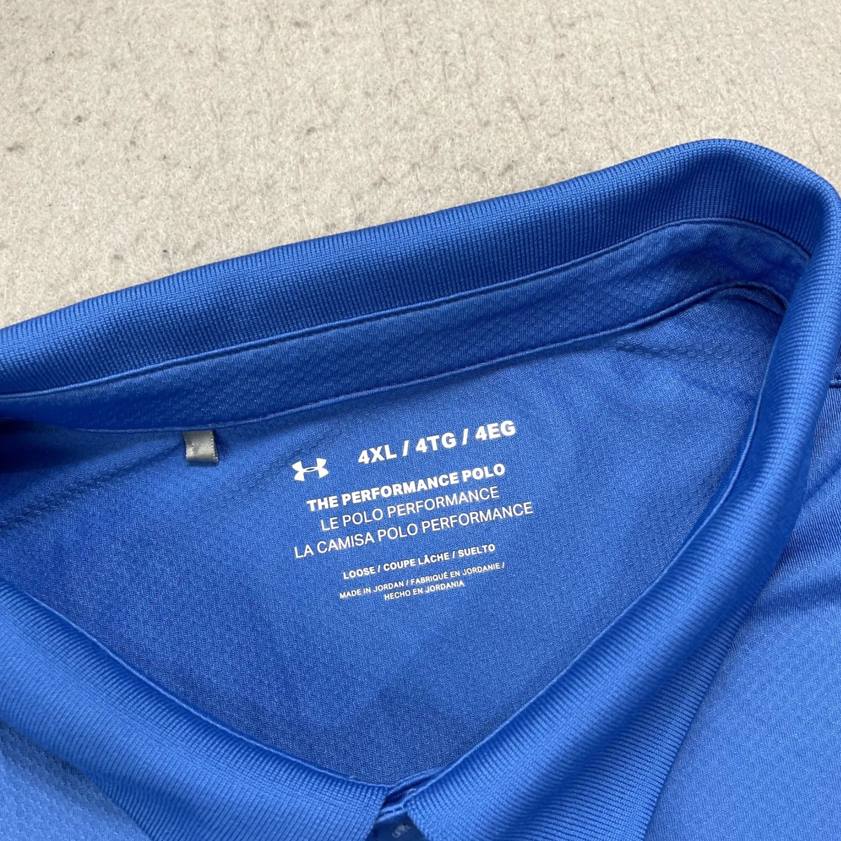 Under Armour Under Armour Golf Shirt Mens 4XL Blue The Performance Polo Stretch UA Logo Polo Shirt Mens 4XL Blue Size US XXL / EU 58 / 5 - 3 Thumbnail