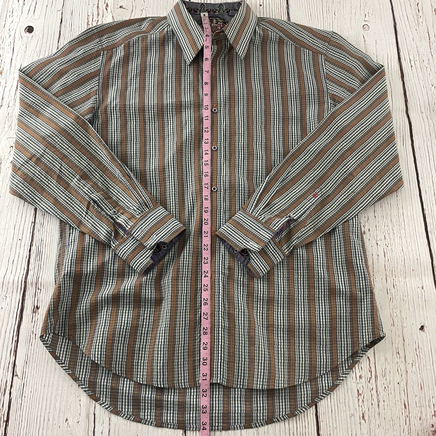Robert Graham Robert Graham Button-Up Long Sleeve Plaid Shirt Multicolor Mens XL Size US XL / EU 56 / 4 - 7 Thumbnail