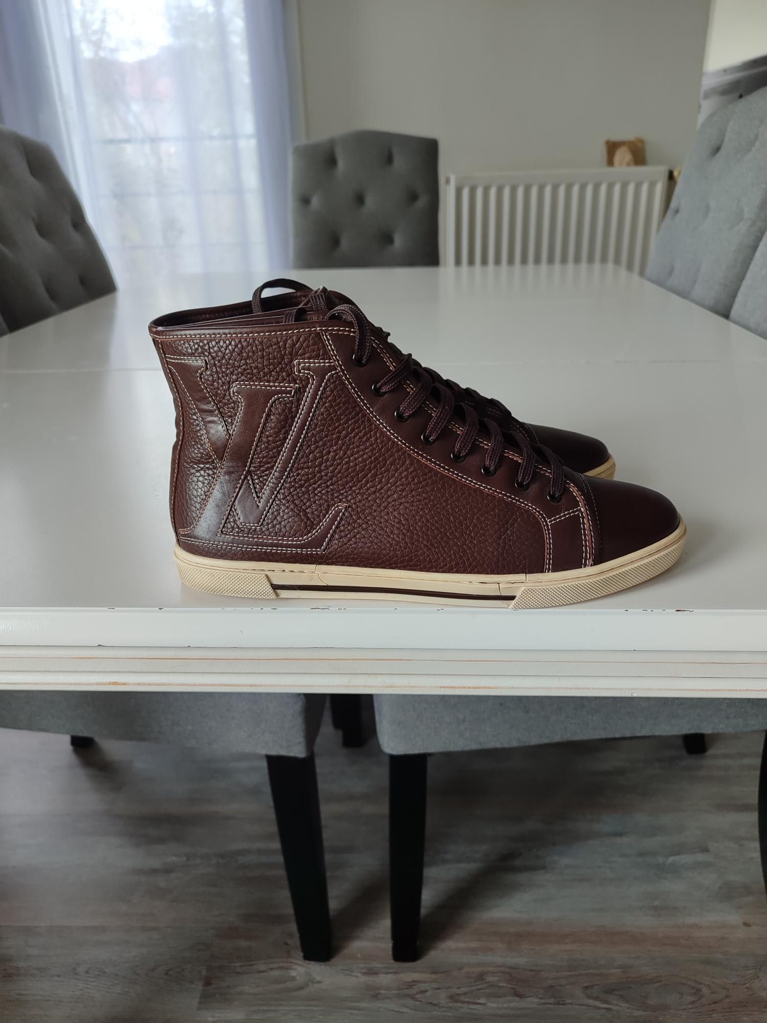 Louis Vuitton BASKETS LOUIS VUITTON PUNCHY HIGHTOP Size US 7.5 / IT 37.5 - 3 Thumbnail