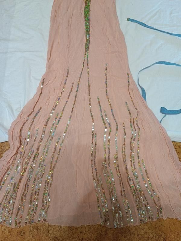Morgan De Toi Morgan De Toi silk sequin dress pale blush sz S / T38 Size S / US 4 / IT 40 - 3 Thumbnail