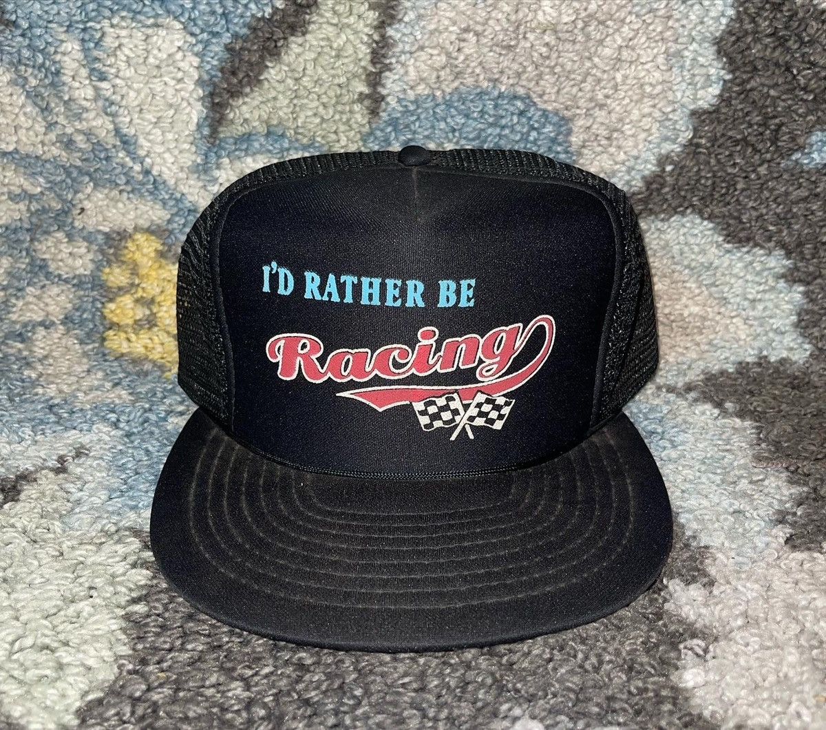 Vintage Vintage 80s Racing Snapback Hat Size ONE SIZE - 1 Thumbnail