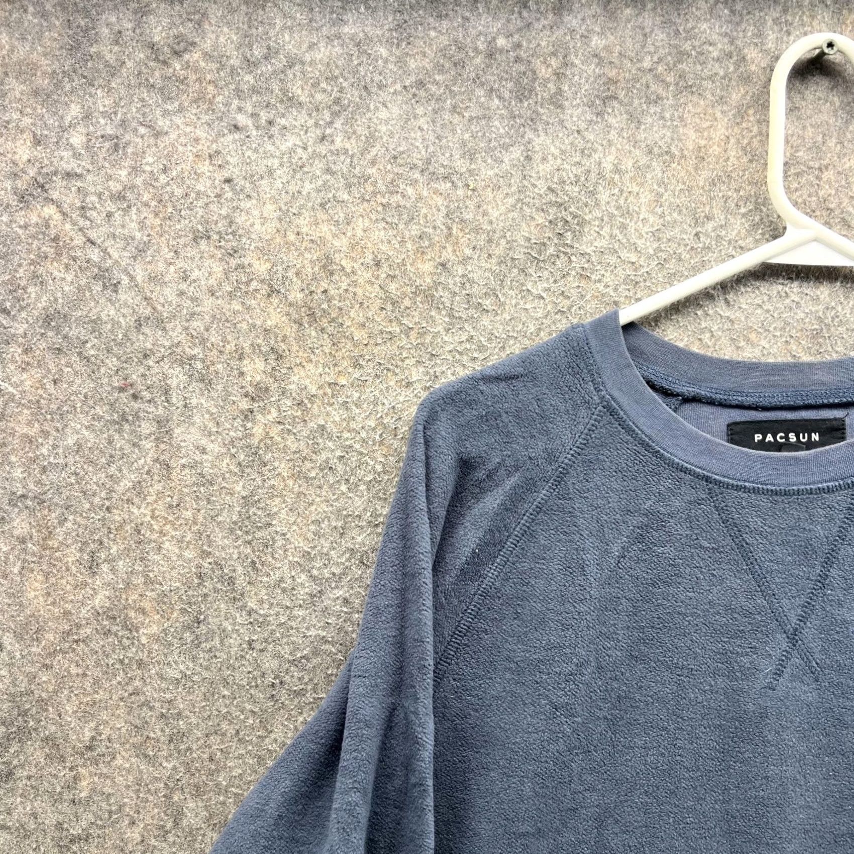 Pacsun PacSun Sweatshirt Mens Small Blue Fleece Crewneck Pullover Solid Casual Regular Fit Mens Small Blue Sweatshirt Size US S / EU 44-46 / 1 - 7 Thumbnail