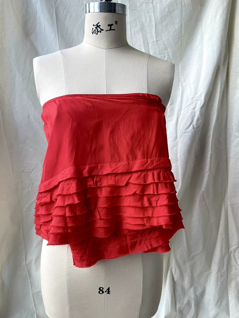 Comme des Garcons Comme des Garcons Red cake hem multi-layer lace one-piece Size M / US 6-8 / IT 42-44 - 5 Thumbnail