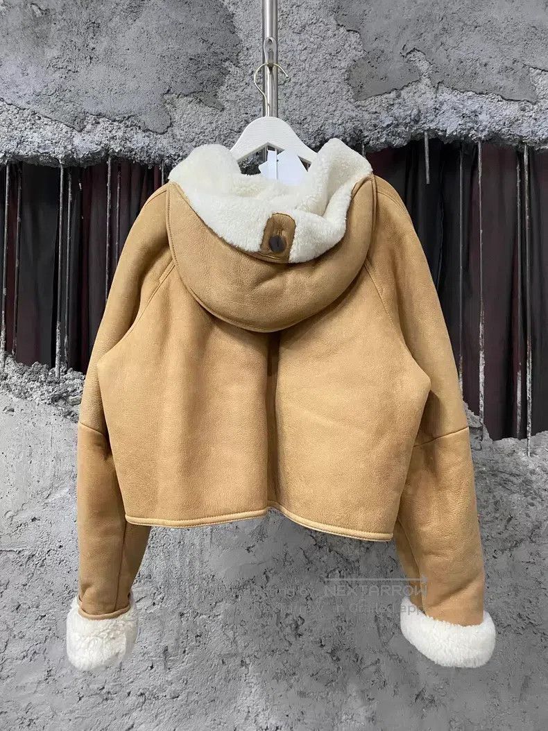 Loewe Loewe Leather and Fleece Jacket Size XS / US 0-2 / IT 36-38 - 2 Thumbnail