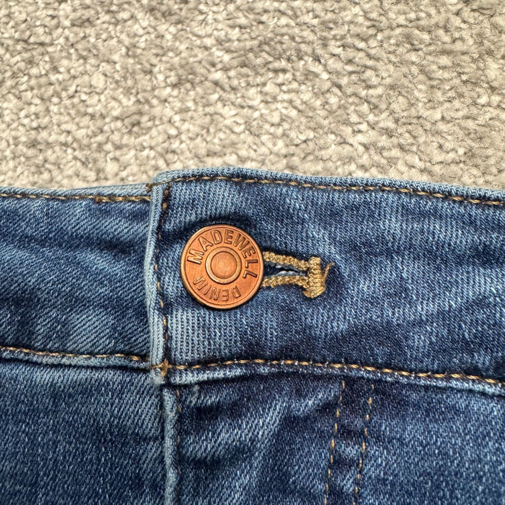 Madewell Madewell Jeans Womens 36 Blue Medium Wash Stretch 9" Mid Rise Skinny Denim Classic Slim Fit City Streetwear Women Size 25" / US 0 / IT 36 - 3 Thumbnail