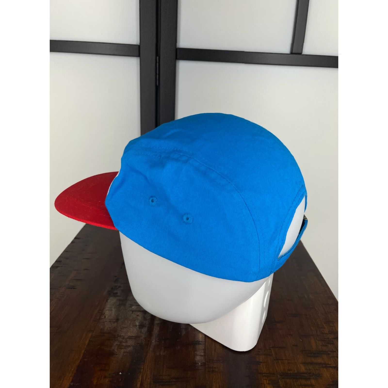 Vintage Wonder Woman Hat Cap Strap Back Adult One Size Blue Red 100% Cotton 5 Panel DC Comics Size ONE SIZE - 5 Thumbnail