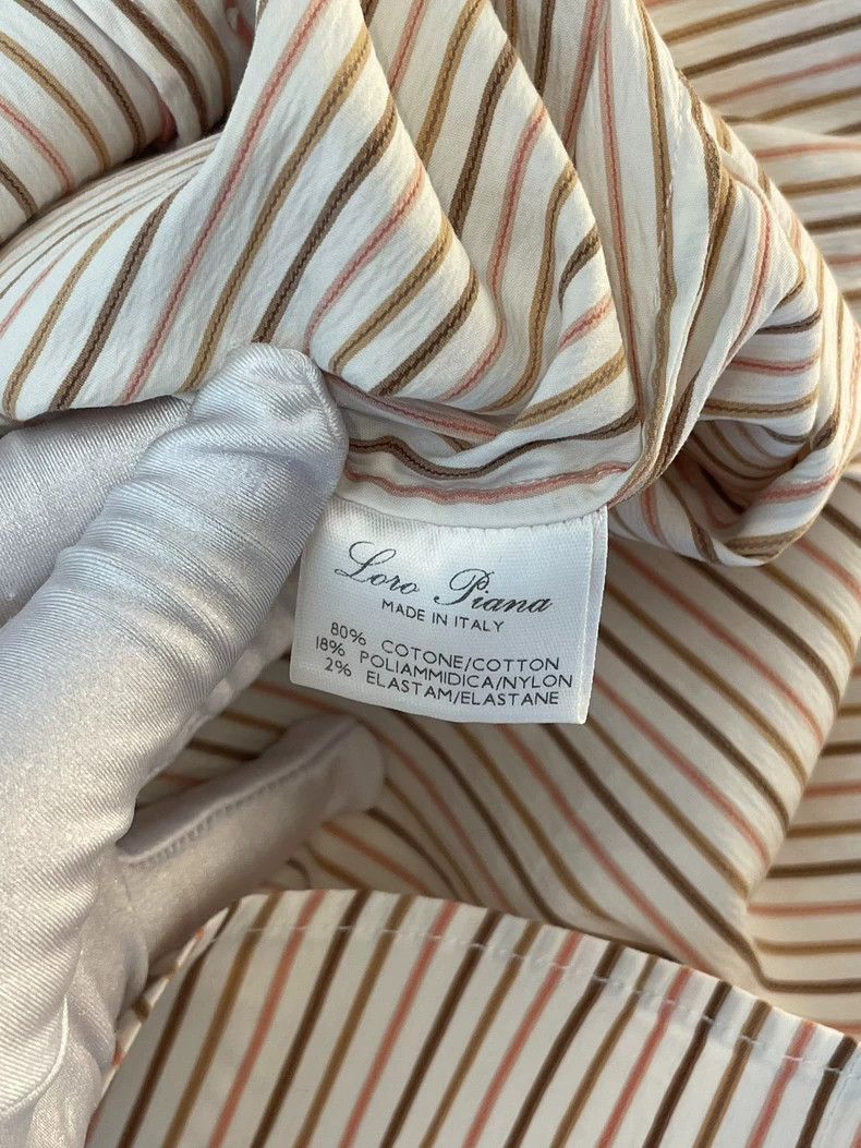 Loro Piana LORO PIANA Striped cotton shirt Size XL / US 12-14 / IT 48-50 - 5 Thumbnail