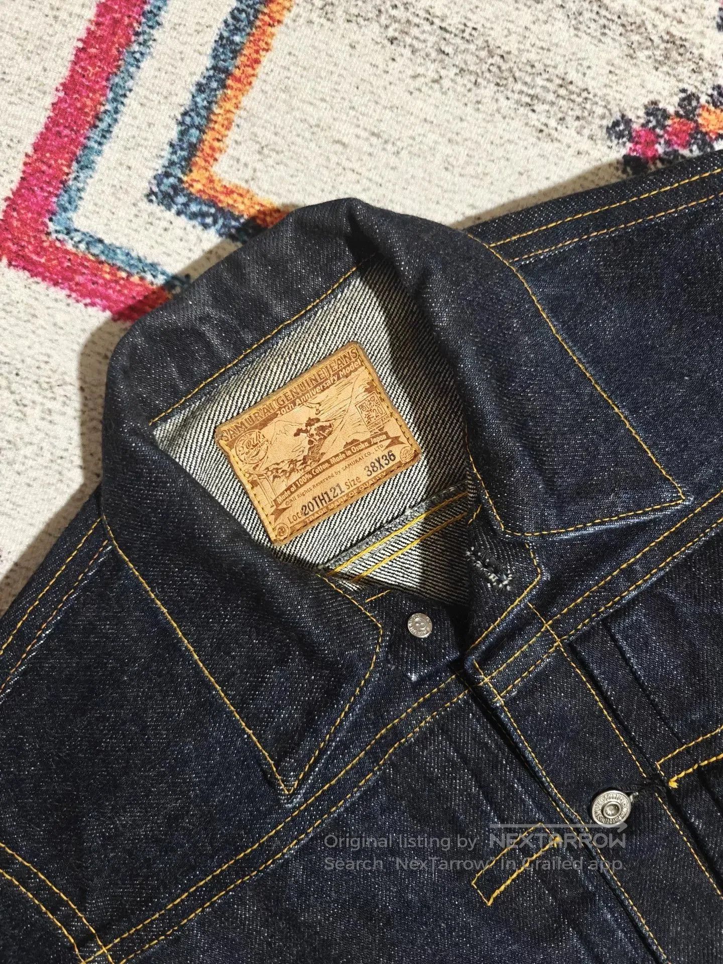 Samurai Jeans SAMURAI S551XX 25OZ 20th Anniversary Denim Jacket. Size US M / EU 48-50 / 2 - 5 Thumbnail