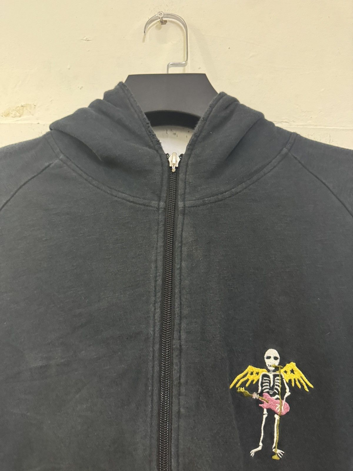 PPFM 💥 PPFM ROCK & ROLL SKELETON WINGS PLAY GUITAR & DRUM HOODIE Size US M / EU 48-50 / 2 - 5 Thumbnail