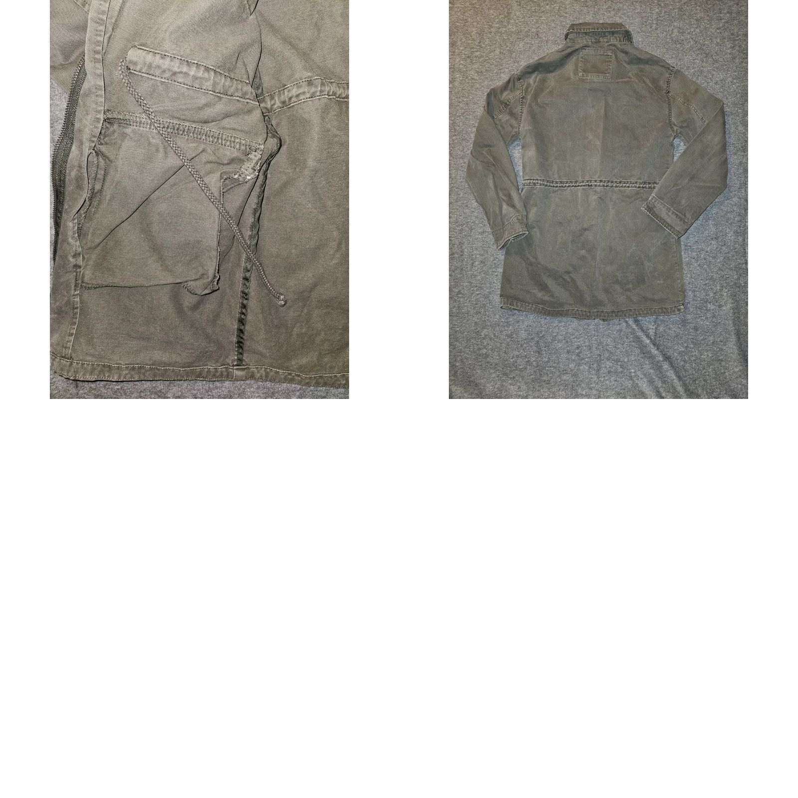 Levi's Levi's Military Canvas Jacket Women XS Green Full Zip Snap Pockets Drawstring Size XS / US 0-2 / IT 36-38 - 9 Thumbnail