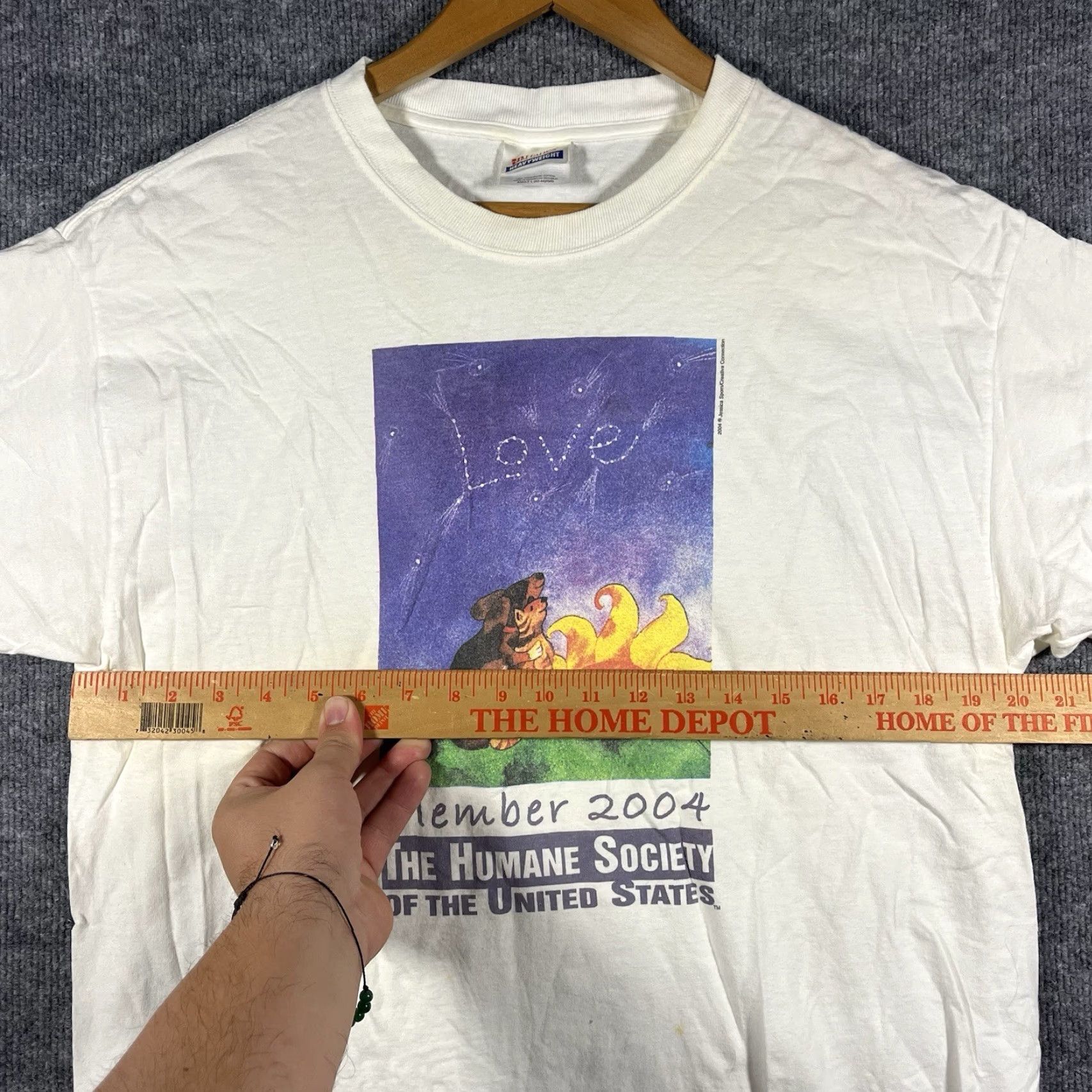 Vintage VINTAGE The Humane Society Love Cat Dog T Shirt Size US L / EU 52-54 / 3 - 6 Thumbnail