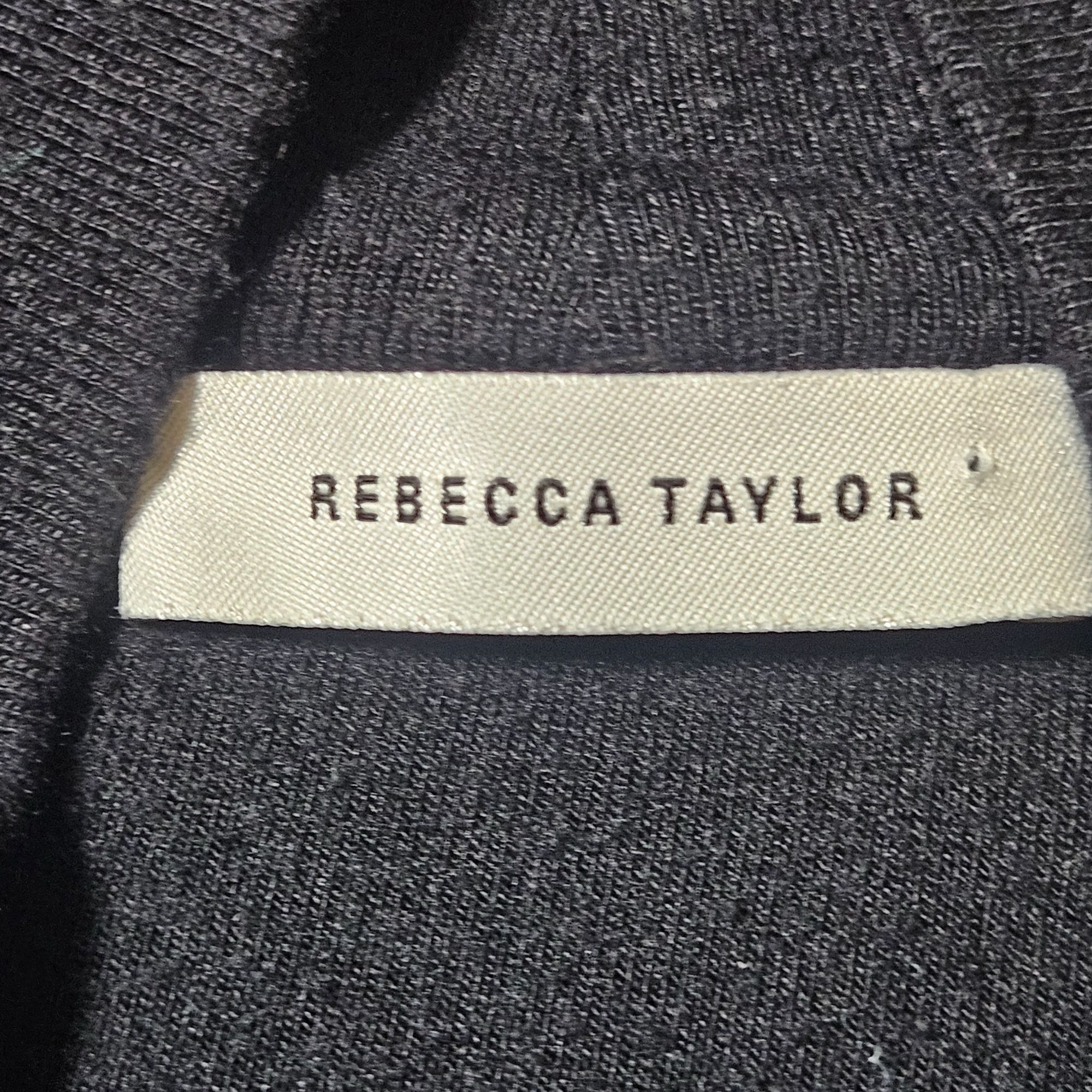 Rebecca Taylor Rebecca Taylor Women Black Puff Sleeve Mock Neck Top L Quiet Size L / US 10 / IT 46 - 4 Thumbnail