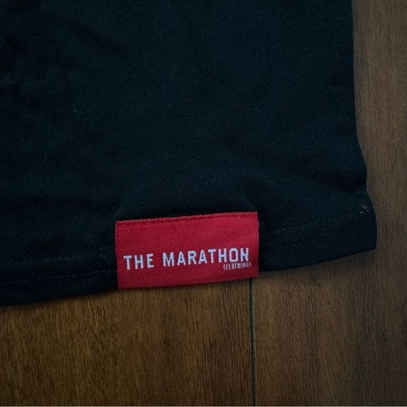 Designer NWT THE MARATHON CLOTHING BLACK T-SHIRT SZ SMALL S Size S / US 4 / IT 40 - 3 Thumbnail