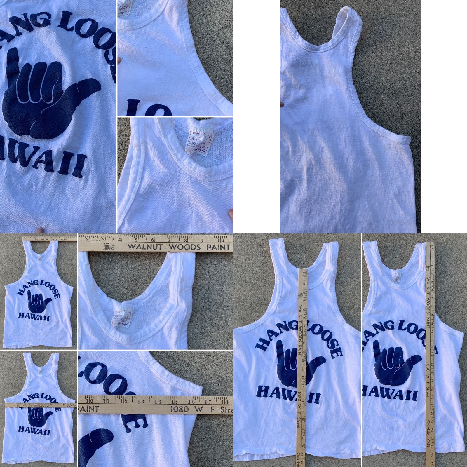 Vintage VINTAGE Hang Loose Hawaii tank top 1980s muscle beach gym style XL runs small Transtees White Cotton Unisex Graphic Tee Hawaii 1980s Size US XL / EU 56 / 4 - 8 Thumbnail