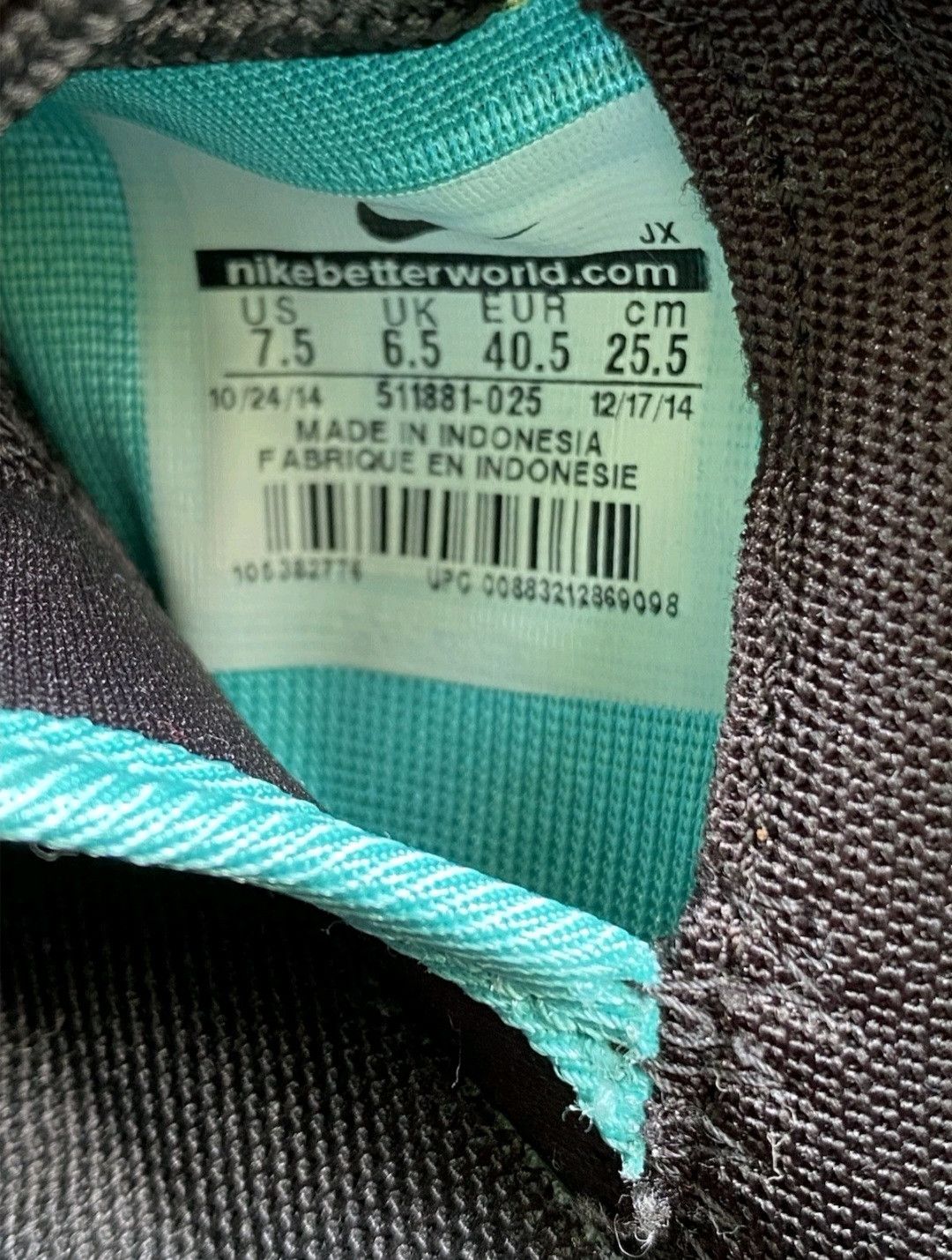Nike Nike Roshe Run Light Turquoise 511881025 Size 7.5 Men Size US 7.5 / EU 40-41 - 7 Thumbnail