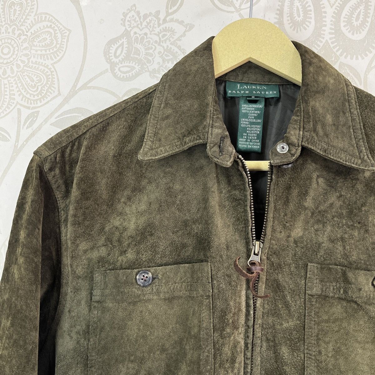 Ralph Lauren Vintage Ralph Lauren Sick Suede Green Light Jacket Size US M / EU 48-50 / 2 - 5 Thumbnail