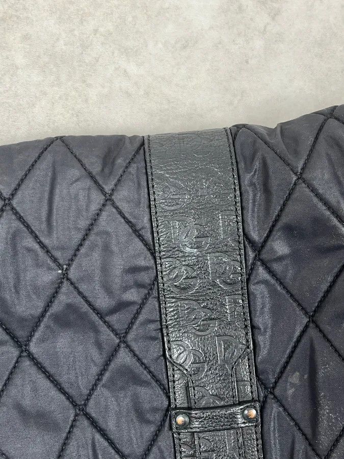 Dolce & Gabbana AW2003 Dolce & Gabbana Losange Black Leather Shoulder Bag Size ONE SIZE - 9 Thumbnail