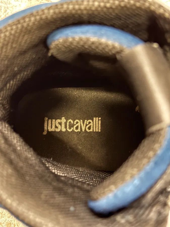 Designer × Just Cavalli × Vintage Cavalli Snakeskin Effect Blue & Black High Sneakers Size US 9 / EU 42 - 10 Thumbnail