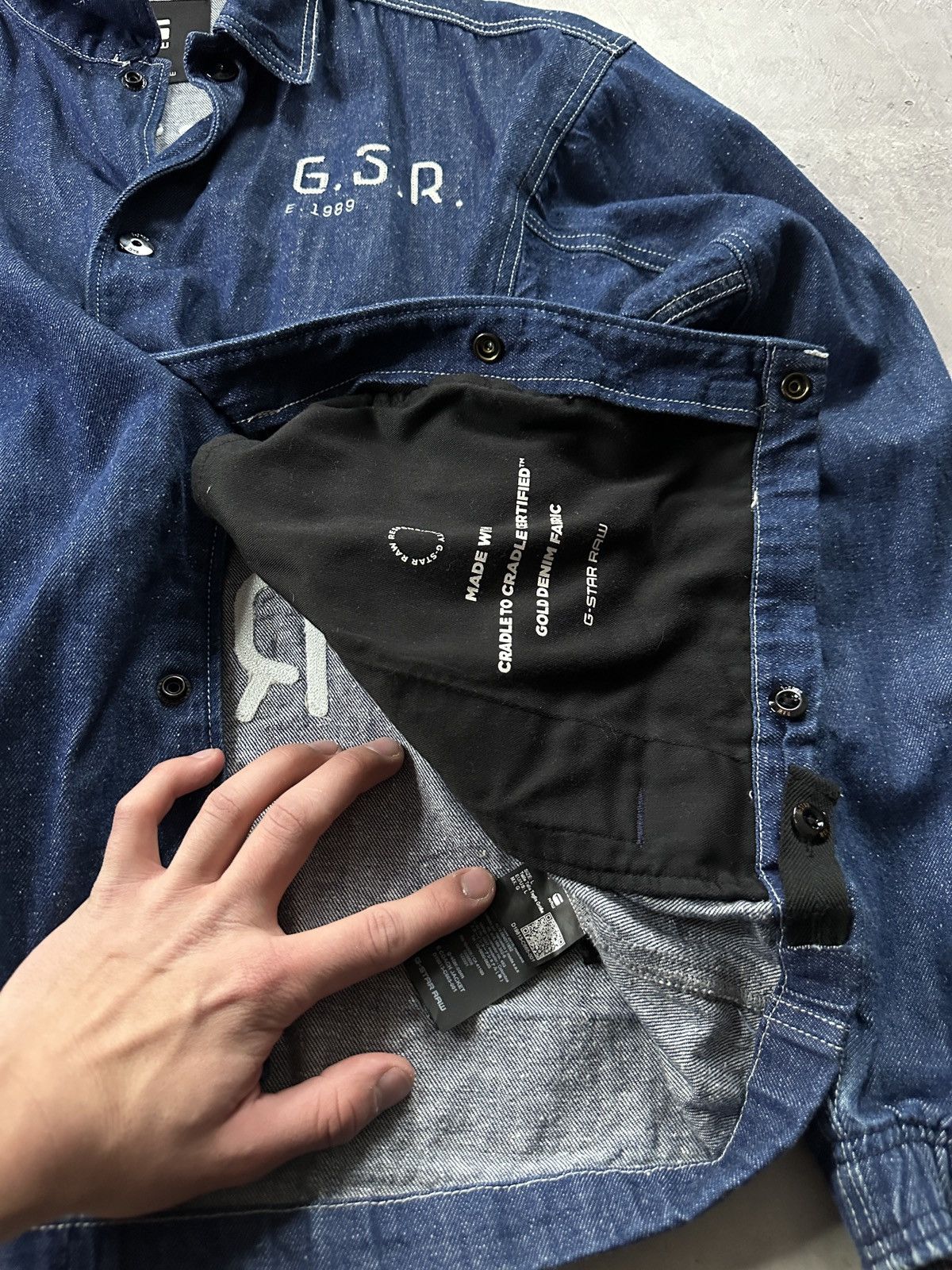 G-Star G Star Raw Embroidered Denim Jacket E Coach Size US L / EU 52-54 / 3 - 8 Thumbnail