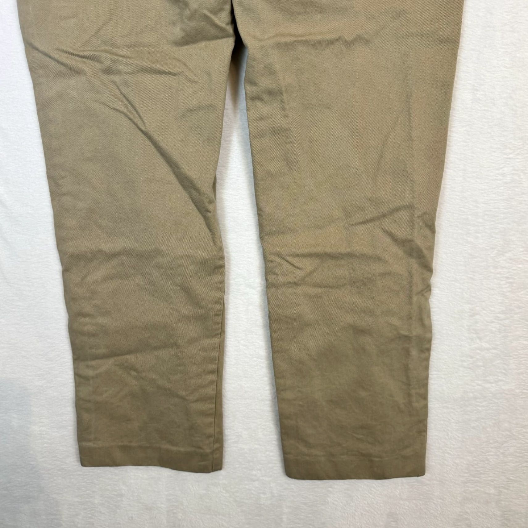 J.Crew J.Crew Women’s Essential Chino Pants 33W Khaki Cotton Mid-Rise Straight Leg Modern Everyday Women Size 24" / US 00 / IT 34 - 6 Thumbnail