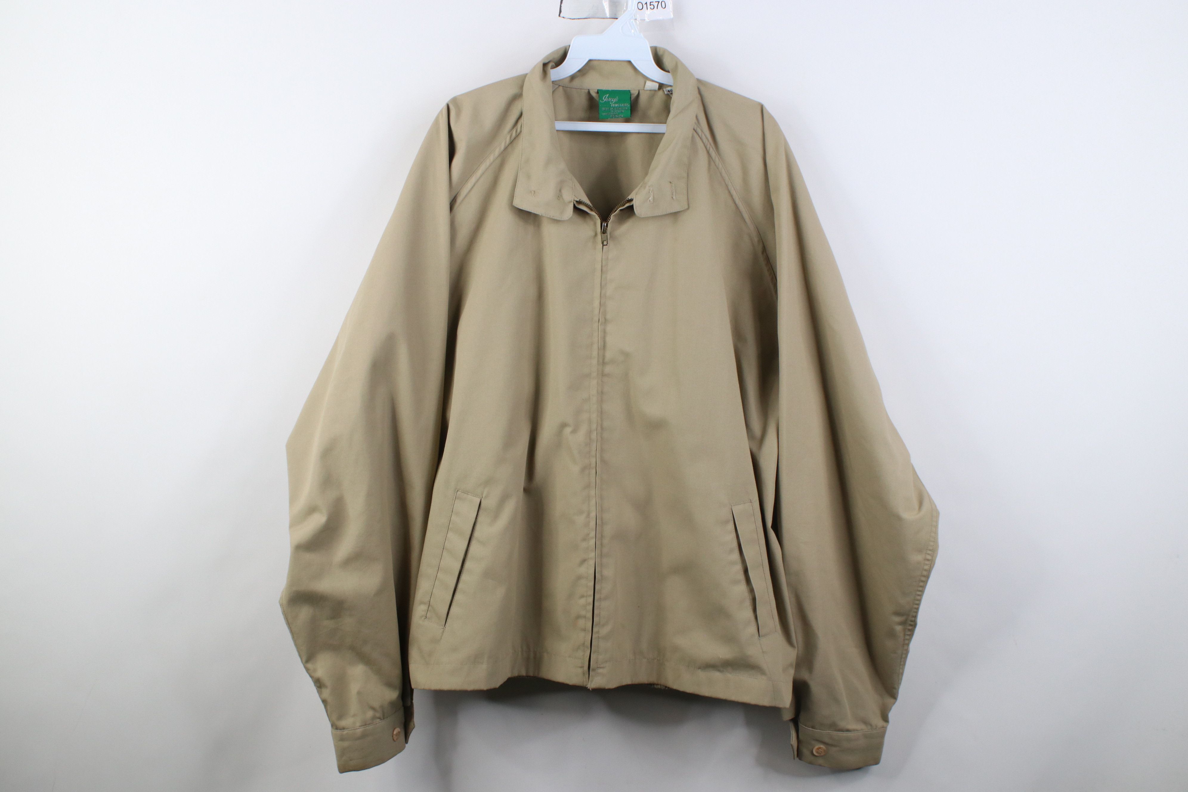 Vintage Vintage 70s Streetwear Canvas Cafe Racer Bomber Jacket Beige Size US XXL / EU 58 / 5 - 1 Thumbnail