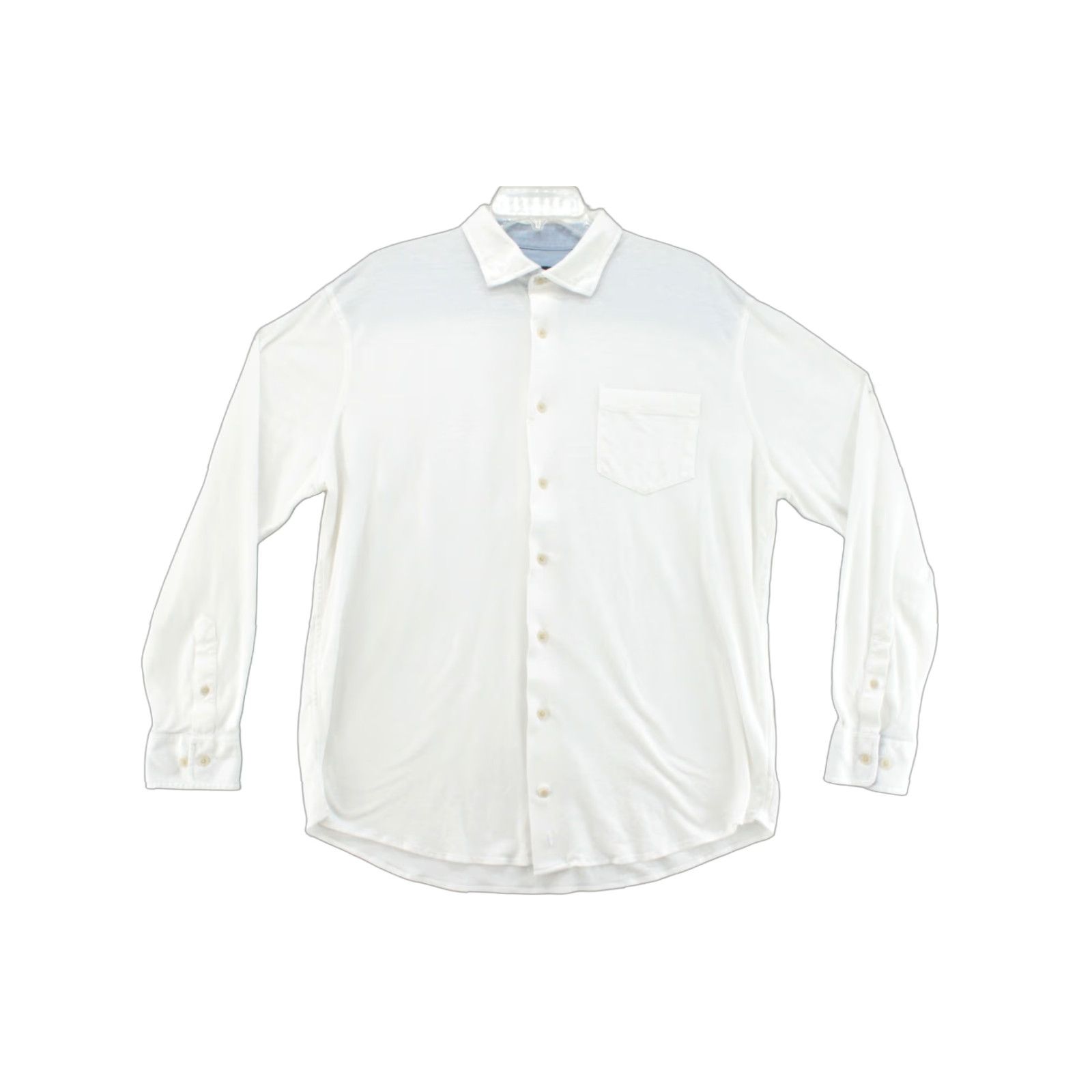 johnnie-O Johnnie-O Top Shelf Shirt Men's XL White Long Sleeve Button Up Beach Stretch Shirt Size US XL / EU 56 / 4 - 1 Thumbnail