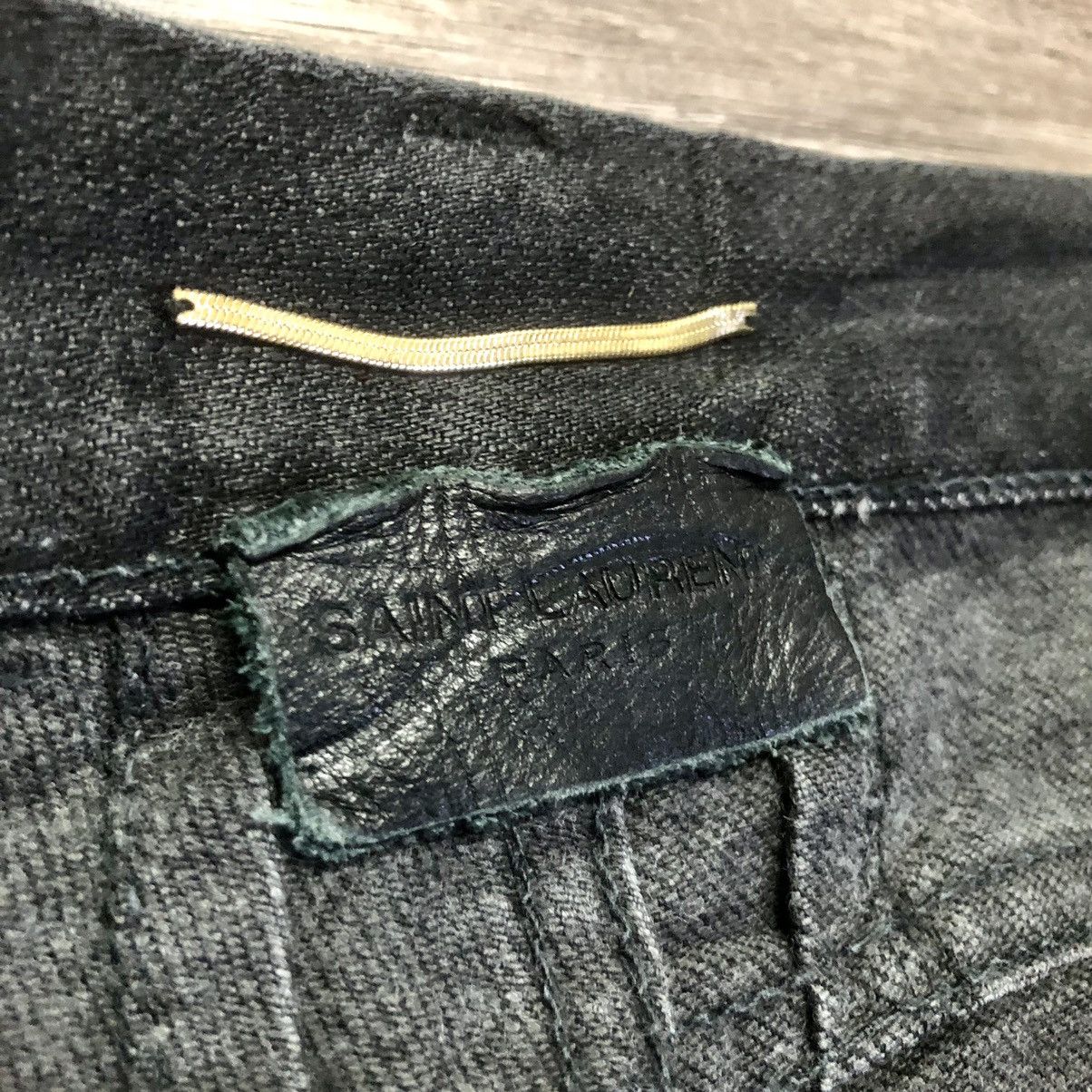 Hedi Slimane × Saint Laurent Paris SAINT LAURENT D01 PARIS BLACK DENIM Size 32" / US 10 / IT 46 - 4 Thumbnail