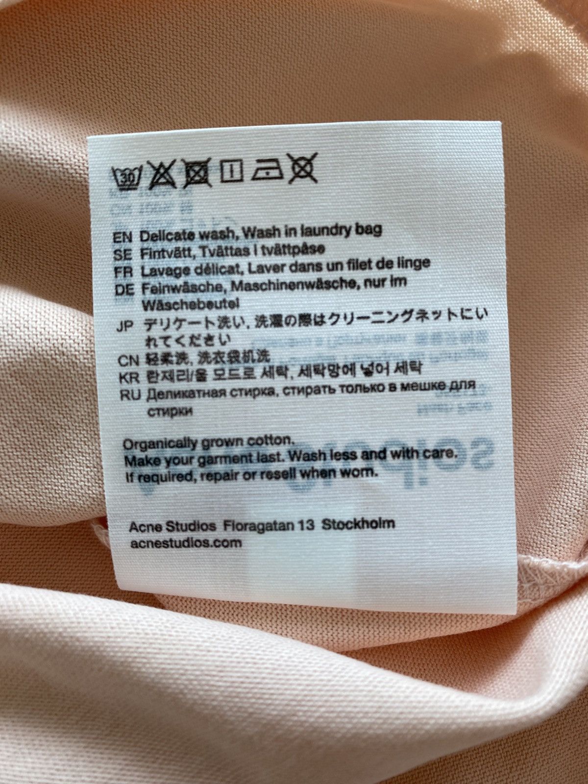 Acne Studios Acne Studios Pink Nash Face T-Shirt Tee Size US M / EU 48-50 / 2 - 5 Thumbnail