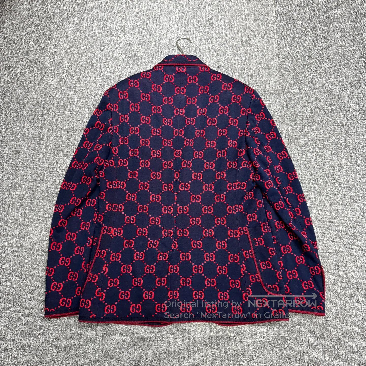 Gucci Guicci Double-G full-print suit jacket| Size 50R - 2 Thumbnail