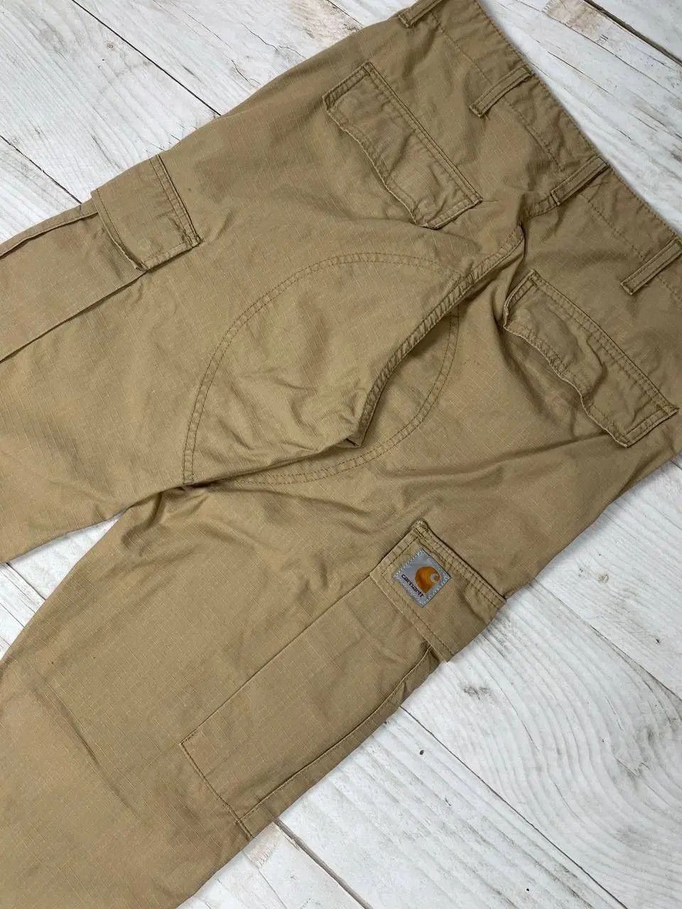 Carhartt Vintage Carhartt WIP Cargo Pants Distissed Work 90s Size US 31 - 10 Thumbnail