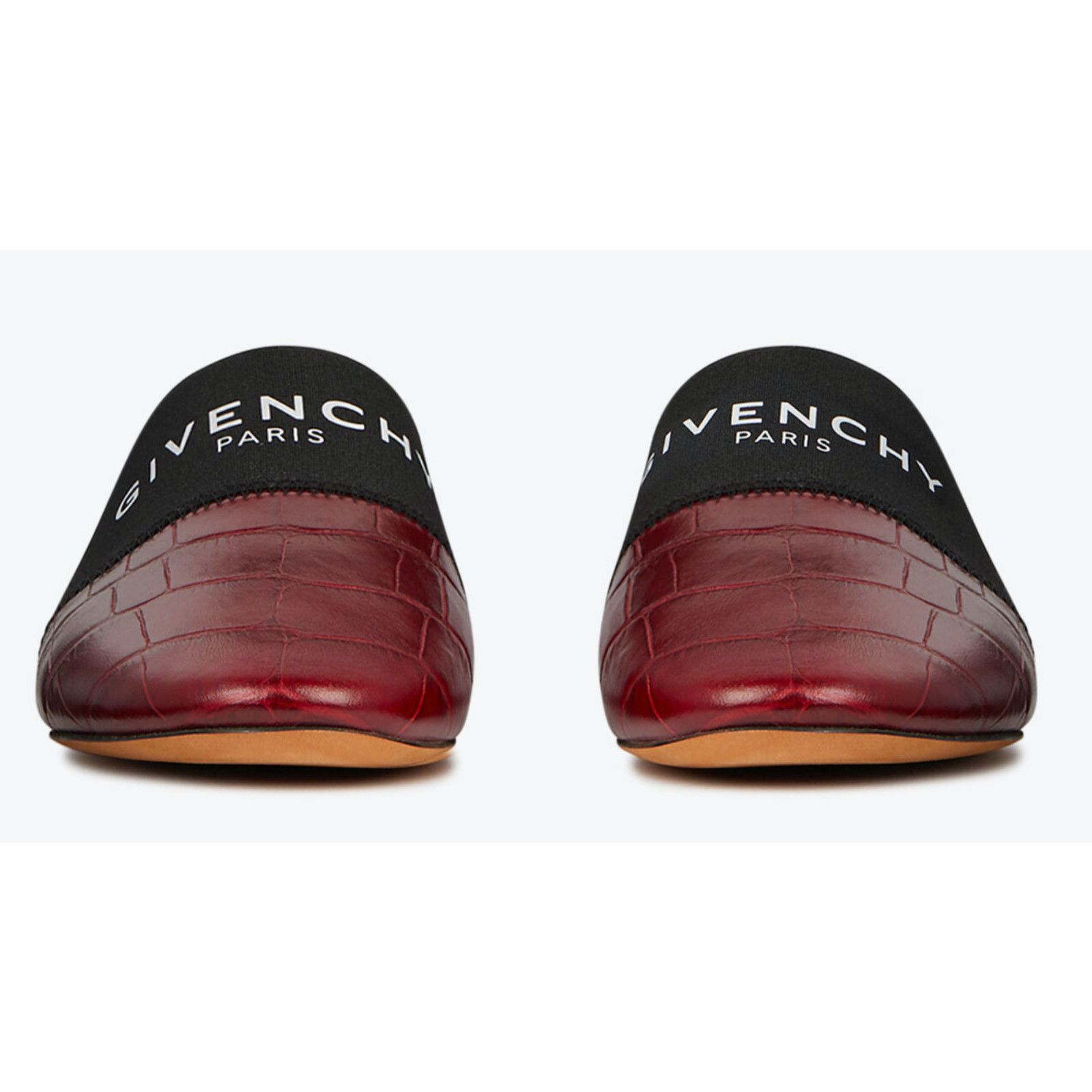 Givenchy Givenchy Bedford Paprika Red Black Crocodile Mule Logo Size US 5.5 / IT 35.5 - 6 Thumbnail