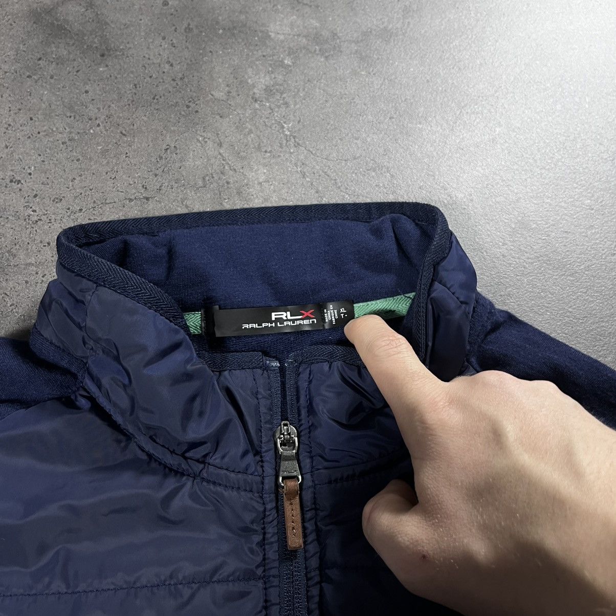 Polo Ralph Lauren Polo Ralph Lauren Vintage Wool Cardigan Light Puffer Jacket Size US XL / EU 56 / 4 - 8 Thumbnail