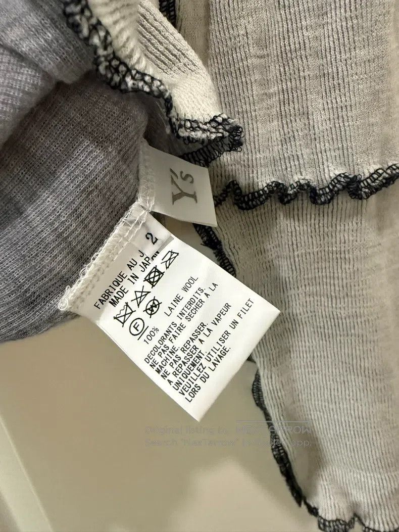 Yohji Yamamoto Yohji Yamamoto Grey and white color-block long sleeve Size XS / US 0-2 / IT 36-38 - 3 Thumbnail