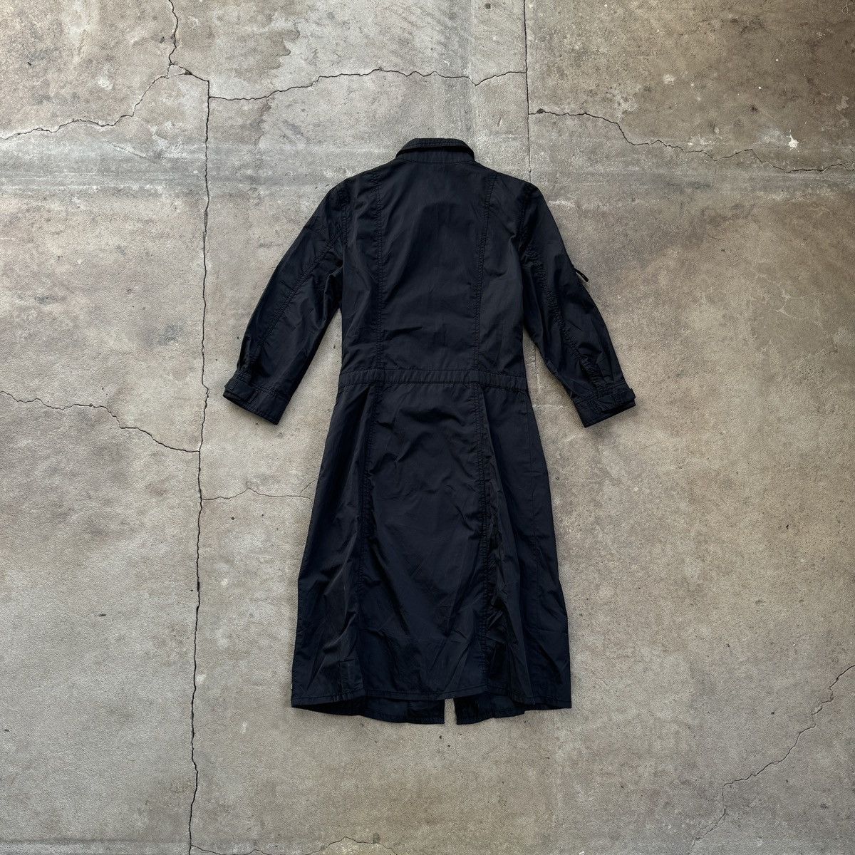 Esprit 2000's Espirit Nylon Maxi Coat Dress Size S / US 4 / IT 40 - 2 Thumbnail