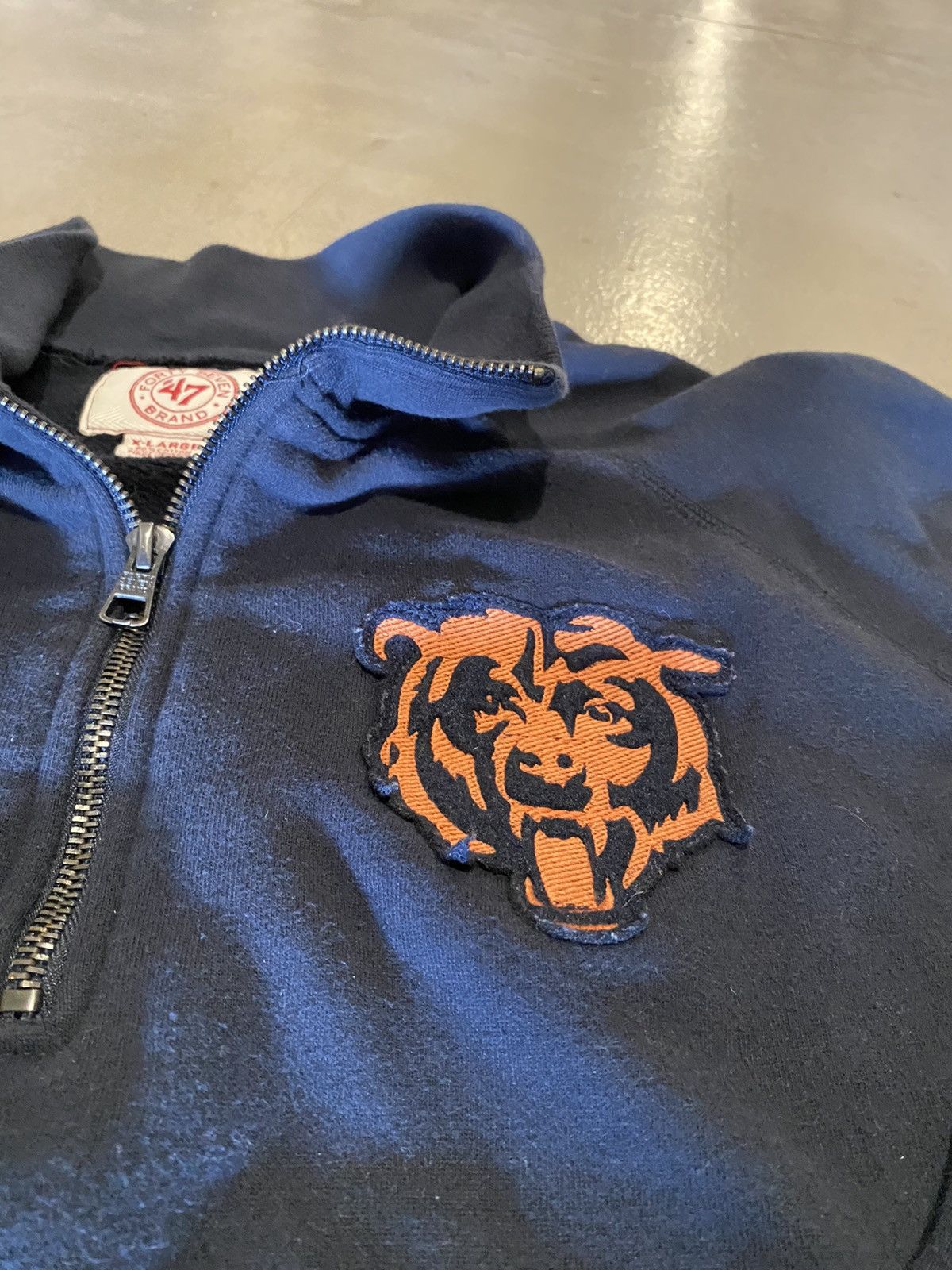 47 Brand × Vintage NFL Chicago Bears HalfZip Jacket Size US XL / EU 56 / 4 - 5 Thumbnail