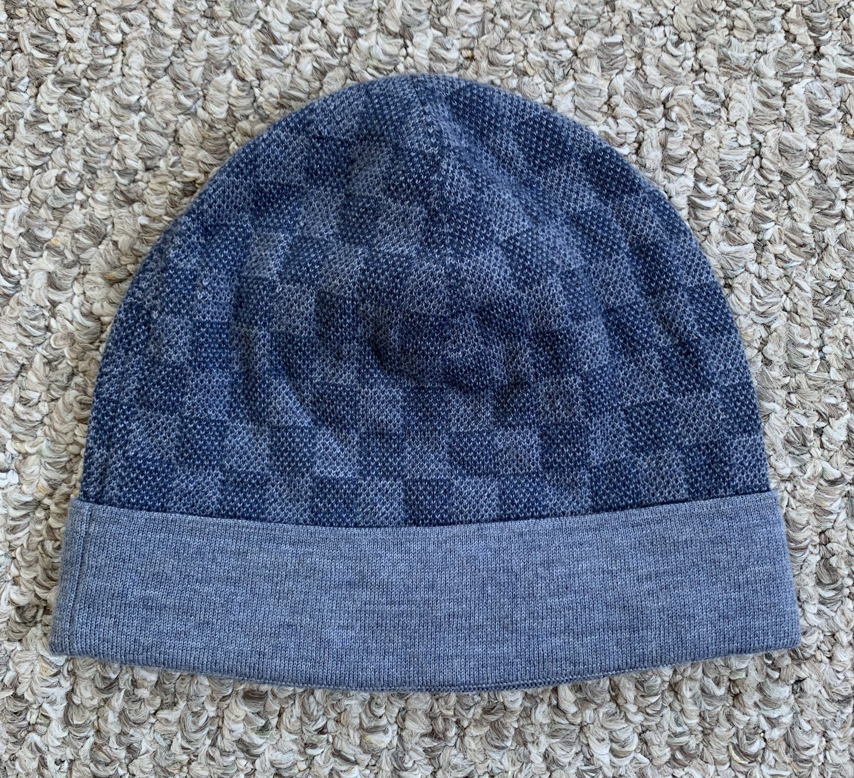 Louis Vuitton Louis Vuitton Damier Initiales Beanie Hat Size ONE SIZE - 3 Thumbnail